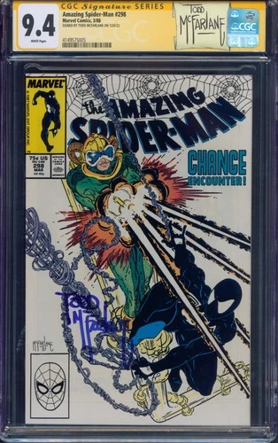 Amazing Spider-Man 298 CGC 9.4 SS 1st Eddie Brock Signed by Todd McFarlane 1988
