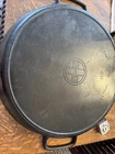 Antique Rare Griswold 20 Inch Cast-Iron Skillet/Heat Ring/Small Logo/2 Handles