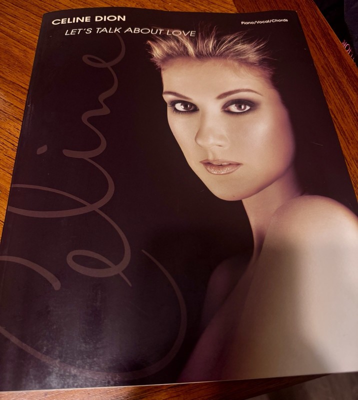 Celine Dion Let's Talk About Love Piano/Vocal/Chords Songbook 1998 Warner Bros.