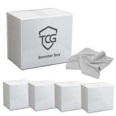 Plastic Protector 5 Pack for Booster Box 0.6mm PET Display Case with Microfib...