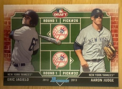 Aaron Judge 2013 Bowman Draft Rookie Card w Eric Jagielo #bb-ej (7580)