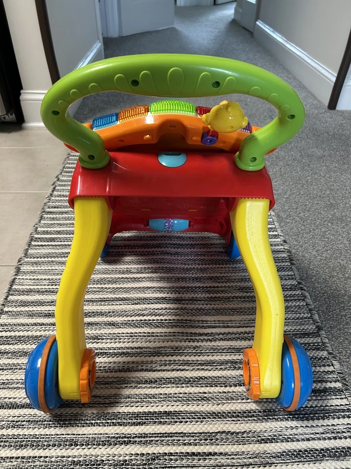 VTech 5 teclas de piano sentado a pie andador de aprendizaje - teléfono desmontable excelente estado Foto 2 de 4