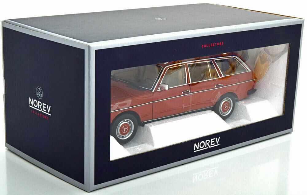 世界限定1000台❗️NOREV Mercedes Benz 0319 1:18 NOREV 1982 Mercedes Benz 200 S123 Estate Dark Red LE 1000 1:18*New