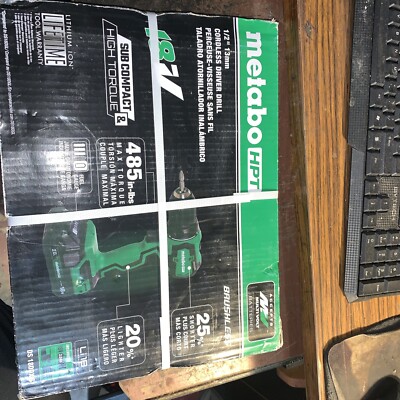 Metabo HPT DS 18DDX 18V Brushless Lithium 1/2'' Cordless Driver Drill Kit New