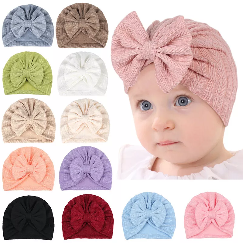 Chapeaux À Nœuds Pour Bébé Fille, Bonnet À Nœud, Bandeau Pour Bébé