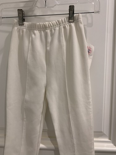 NEW NICE Jenni by Jennifer Moore SOLID WHITE Cuffed Pants Leggings Size 4T NWT - Picture 6 of 9
