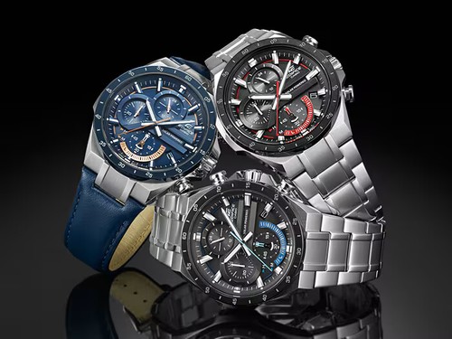 Cronógrafo solar resistente CASIO EDIFICE EQS-920DB-1A acero inoxidable negro - Imagen 10 de 10