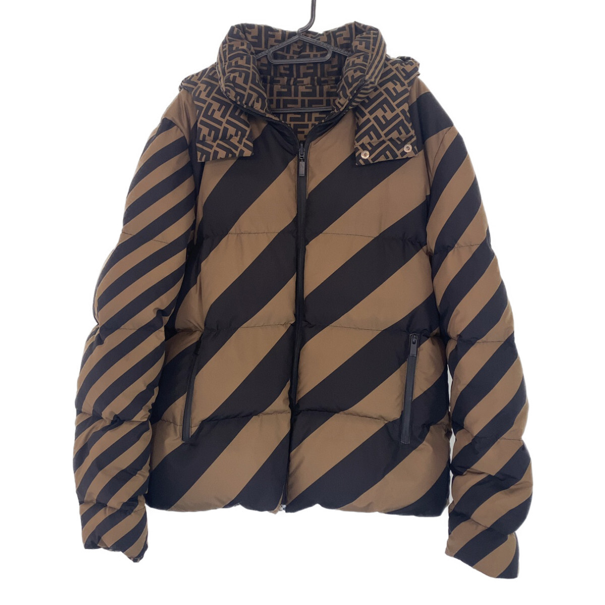 FENDI Zucca pattern Pecan pattern FAA582 A790 Down Jacket FENDI Zucca pattern Pecan pattern FAA582 A790 Down Jacket