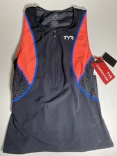 TYR Womens Loose Singlet With Bra Size Small NWD Swim Competitor