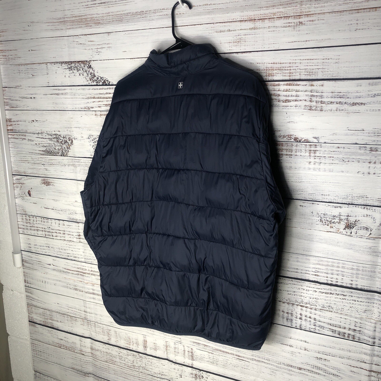 Swiss Tech Puffer Jacket Ski Winter Snowboard Full-Zip Navy Blue Men&rsquo;s Size XL