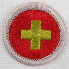 First Aid Current Plastic Back Merit Badge [MB-449]