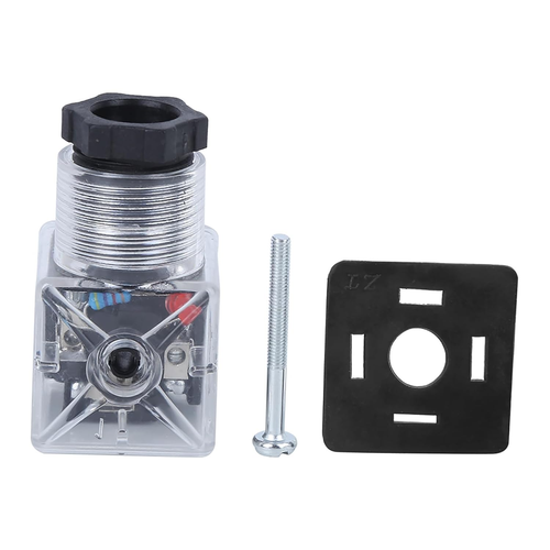 Spina Bobina Solenoide, 5Pcs Connettore Elettrovalvola Led Connettore Bobina Ele - Foto 9 di 12