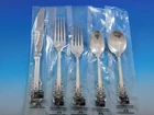 Grande Baroque by Wallace Sterling Silver Flatware Set Service 40 pieces New