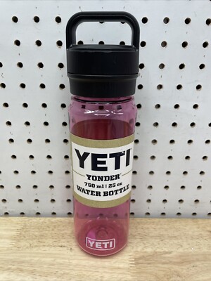 YETI Yonder Water Bottle W/ Chug Cap-Power Pink-Leakproof-Carry Handle