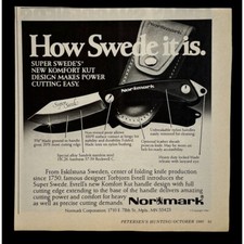 Normark Swede Knife Vintage Print Ad 80s Komfort Kut Eskilstuna Sweden