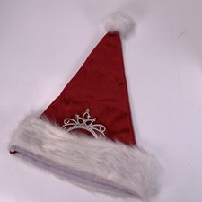 Santa Clause Christmas Cap Hat w/ Crown One Size