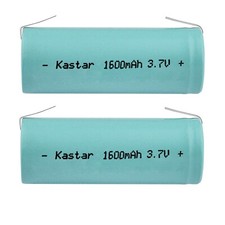 Kastar 2-Pack NCR18500A Li-Ion Rechargeable 3.7V 1600mAh Battery with Tabs