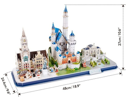 CubicFun 3D Puzzle BAVARIA CITY LINE - MC267H - Photo 2/6