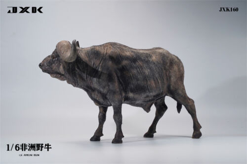 JXK 1/6 Syncerus Caffer Modelo Animal Salvaje Búfalo Africano Soldado Accesorio Regalo - Imagen 9 de 20