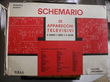 Rosati SCHEMARIO DI APPARECCHI TELEVISIVI BIANCO NERO E A COLORI vol. 21 C.E.L.I