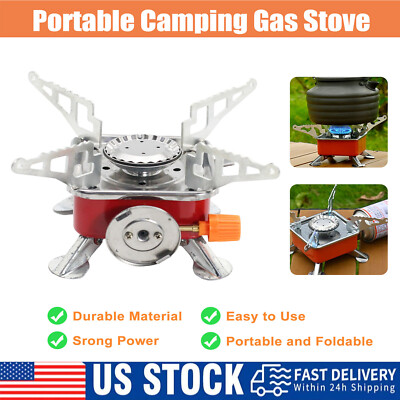 2800W Portable Camping Gas Stove Butane Outdoor Cooking Equipment Collapsible