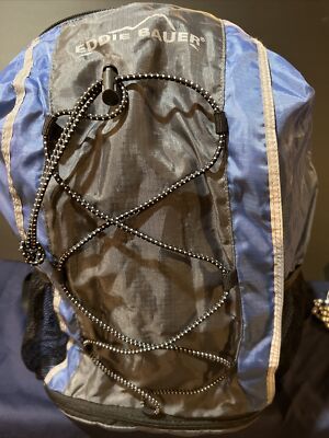 Eddie Bauer Hiking Bookbag Backpack Blue/Gray