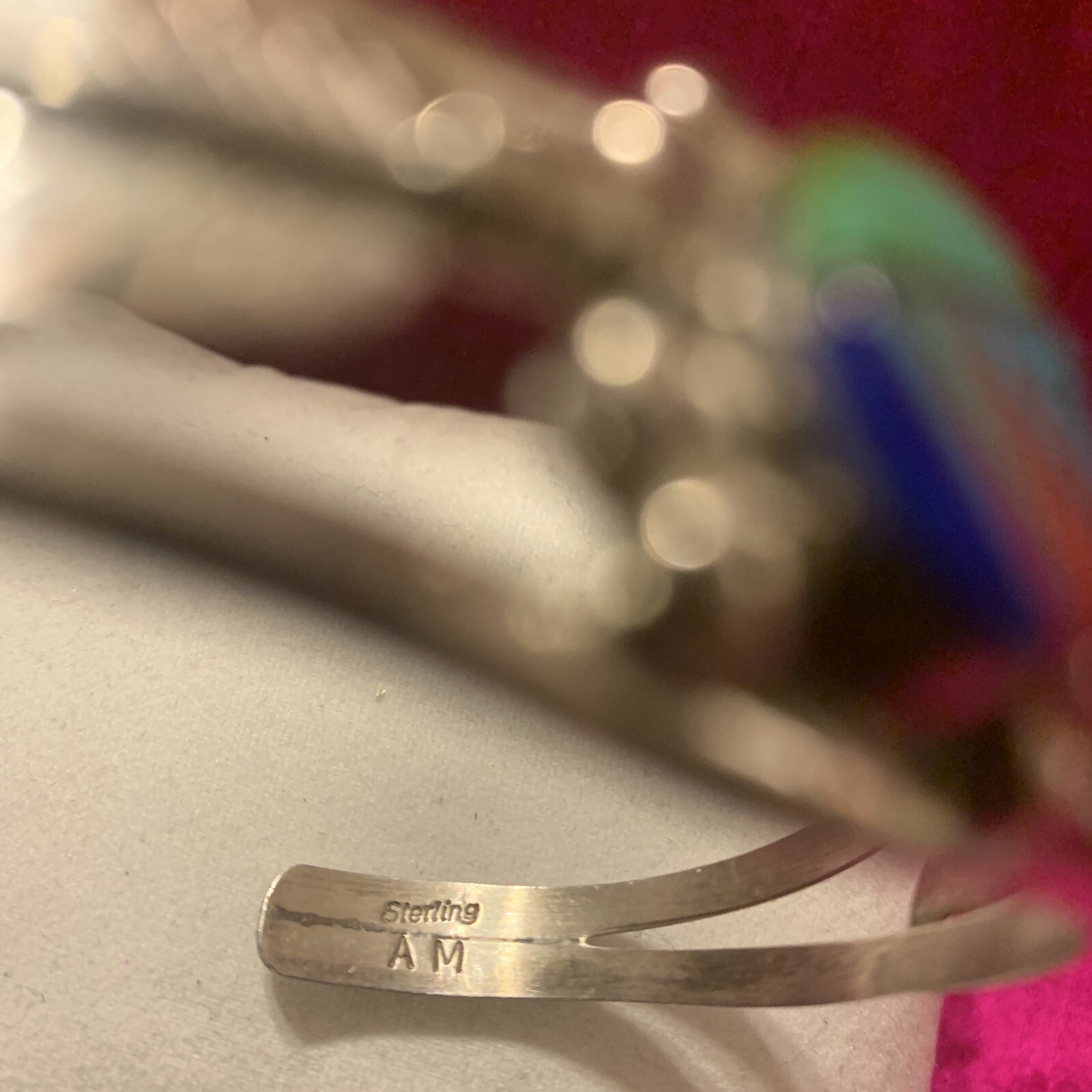 Sterling silver leaf cuff  bracelet - image 5