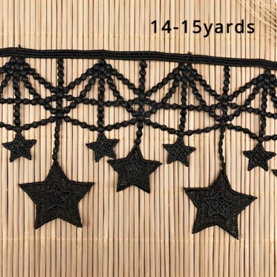 13.7m Spitze Star Stickereien Kante Rand Band Nähen Handwerk Angebot DIY Tuch