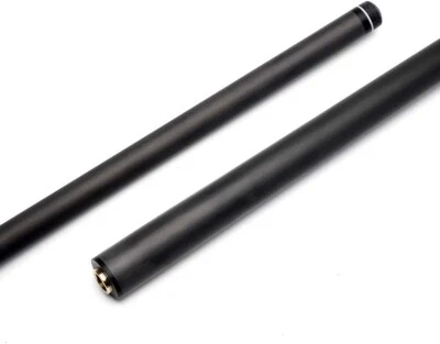 Black Carbon Fiber Pool Cue Shaft - 3/8x10 - 12.4MM KAMUI BLACK CLEAR TIP
