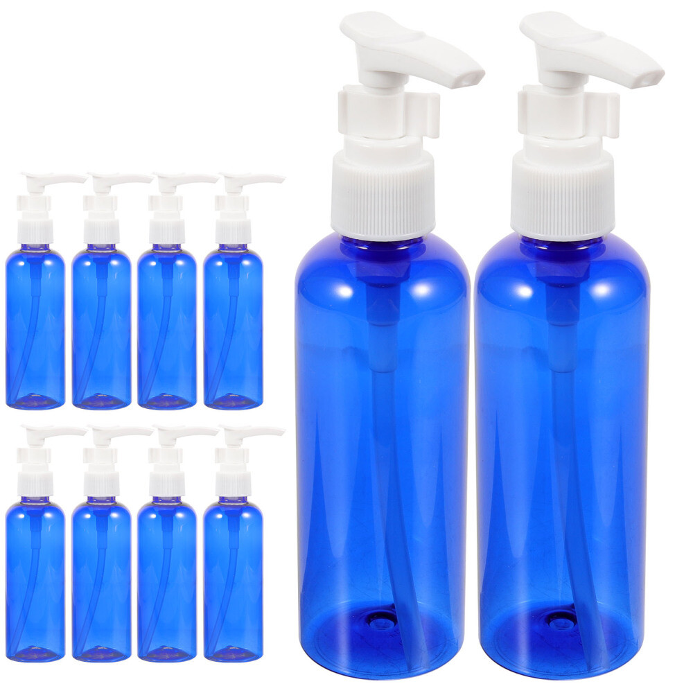 10 Pcs Pump Lotion Bottle with Round Shoulder Spigot Travel Small