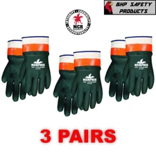 MCR Safety 6410SC Large Oil Hauler Memphis Chemical Resistant Gloves (3 PAIRS)