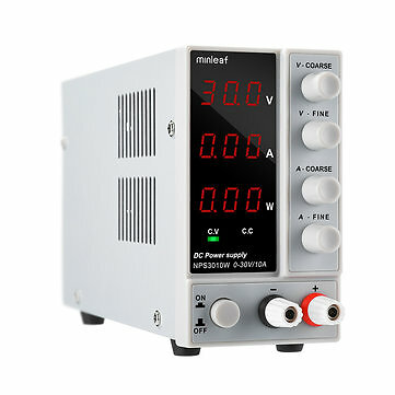 Minleaf NPS3010W 110V/220V Digital Adjustable DC Power Supply 0-30V 0-10A 300W - 第 3/9 張圖片