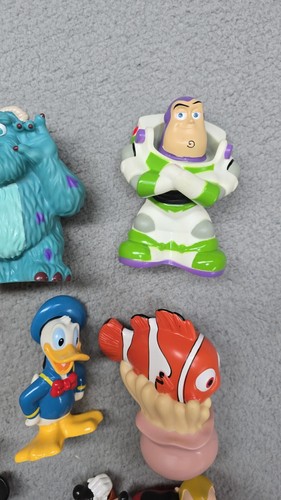 Lot of 13 Vintage Disney Sitting Squeaky Bath Toy 6" Rubber Figure PVC Topper - Picture 6 of 18