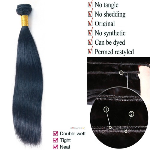 Silky Straight Virgin Indian Brazilian Malaysian Peruvian Human Hair 1or3 Bundle - Picture 14 of 16