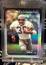 2024 Topps Chrome SILVER REFRACTOR Dallas Cowboys CALVIN HILL Insert #41 Yale SP