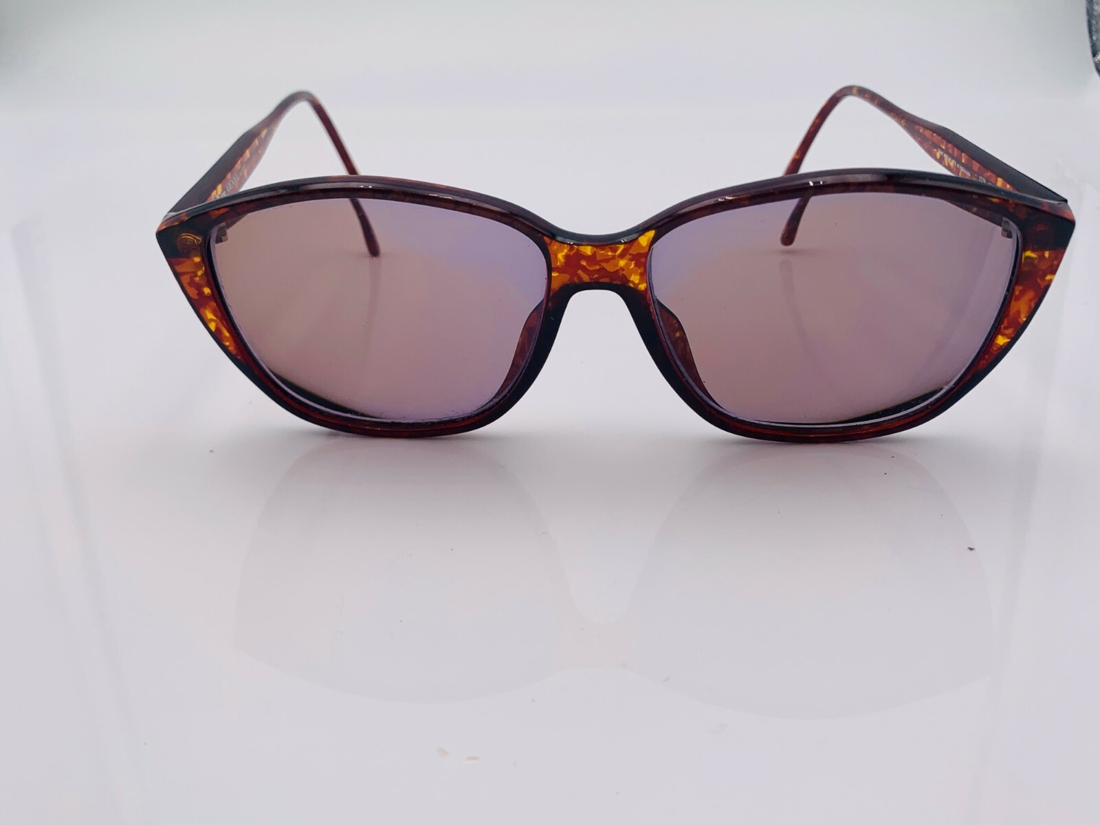 Lunettes De Soleil Vintage Viennaline 1700 - Ovales Noir/brun - Verres NEUFS Polarisés