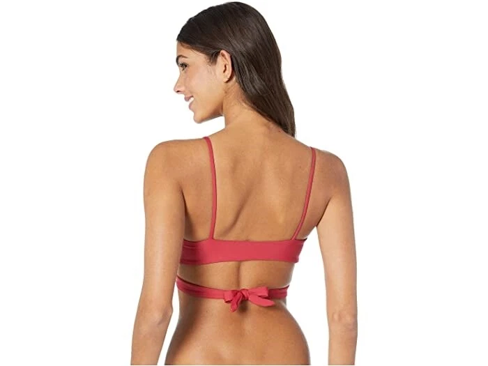 Top de bikini LSpace 264732 para mujer dulce y elegante sólido Chloe envolvente talla pequeña Foto 2 de 3