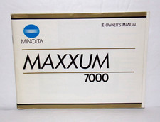 Minolta Maxxum 7000 Instruction Manual  Used  1984 Original Manual