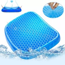 Honeycomb Breathable Gel Seat Cushion Cooling Double Thick Egg Sitting Pad Mat