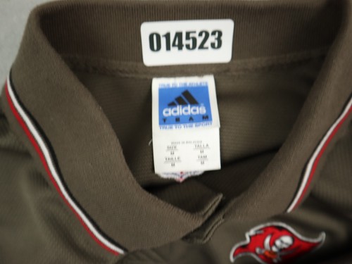 Vintage Tampa Bay Buccaneers Polo Shirt Men Medium Adidas Short Sleeve NFL M - Picture 9 of 10