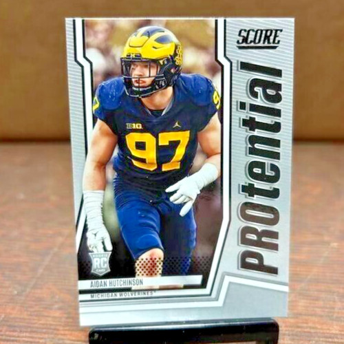 2022 Score Aidan Hutchinson #P-AH Protential Rookie Card Clean Detroit Lions 