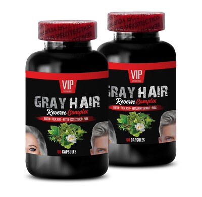 nettle root extract - GRAY HAIR REVERSE FORMULA - go away gray hair supplement 2