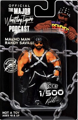 Major Bendies Macho Man Randy Savage SDCC Exclusive /500 with Card