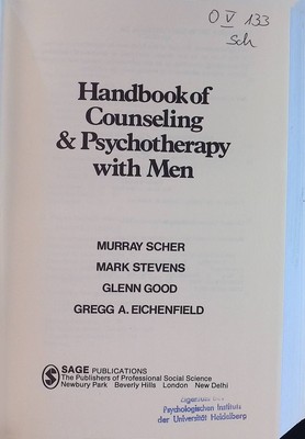 Handbook of Counseling and Psychotherapy With Men Scher, Murray, Mark Stevens an