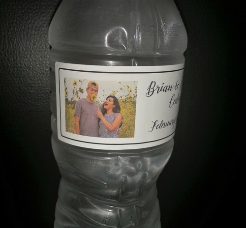 @*24 CUSTOM MADE DISNEY WEDDING/ANNIVERSARY WATER BOTTLE LABELS*@USE OWN PHOTO - Picture 7 of 60