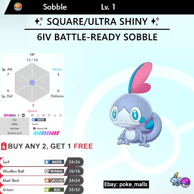 8 Shiny 6IV Eevee Evolutions + 2 Gmax Eevee /w Master Balls Pokemon Sword  Shield