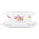 Sauciere mit Teller einteilig Rosenthal Maria Sommerstrauß