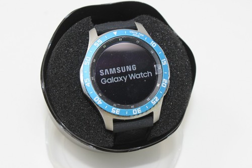 Samsung Galaxy Watch SM-R805U 46mm Blue & White Bezel Black Band Smart watch - 第 1/6 張圖片
