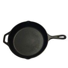 Lodge 8SK 10.25โ Cast Iron Skillet Frying Pan Double Spouts/ Handles Made In USA