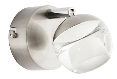 LED Wandleuchte 5W Stahl gebürstet Metall Strahler Warmweiß 368lm - Bild 1 von 2